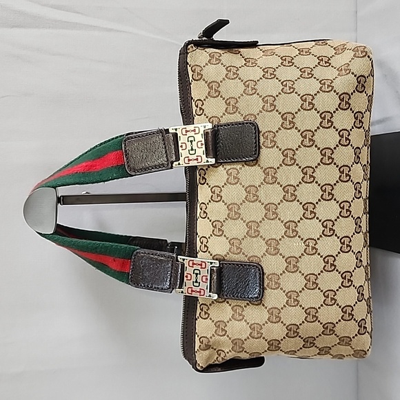 ✨️GUCCI GG Canvas Web Sherry Line Handbag - Picture 4 of 16
